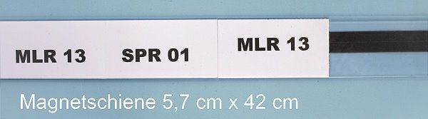 Magnetschiene PVC (Preisschiene) 42cm x 5,7cm