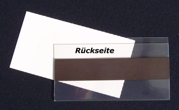 Beschriftungsschild mit Magnet 10,5cm x 5,7 cm