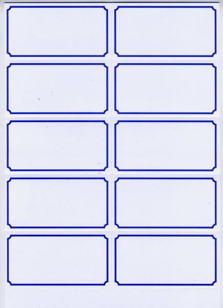 DIN A4 Bogen mit 10 Nutzen