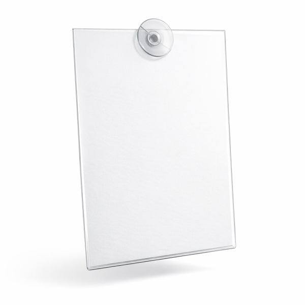 Sichthülle mit Saugnapf DIN A6