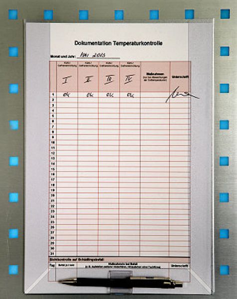 Magnethülle vorne offen DIN A3 mit Stifthalter